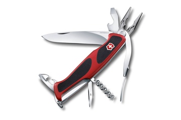 Scyzoryk Victorinox RangerGrip 74, czerwono-czarny, 130 mm