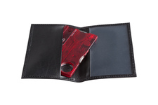 Etui na multitool Victorinox SwissCard, ze skóry, czarne