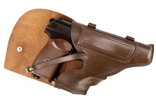 Kabura skórzana brązowa do pistoletu Makarov