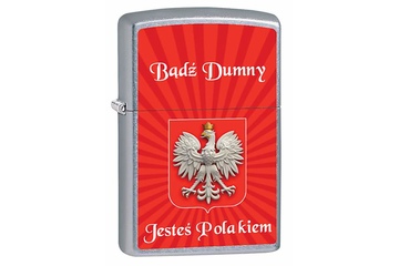 Zapalniczka ZIPPO Bądź Dumny, Street Chrome Z207012