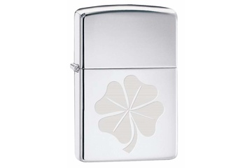 Zapalniczka ZIPPO Clover with Rays, High Polish Chrome