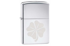 Zapalniczka ZIPPO Clover with Rays, High Polish Chrome