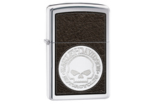 Zapalniczka ZIPPO Harley-Davidson Skull, High Polish Chrome