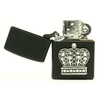 Zapalniczka ZIPPO The King of Bling Emblem Black Matte
