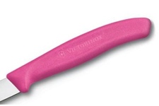 Nóż kuchenny Victorinox do jarzyn, gładki, 8 cm, różowy