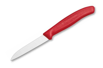 Nóż kuchenny Victorinox do jarzyn, gładki, 8 cm, czerwony