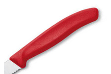 Nóż kuchenny Victorinox do pomidorów, ząbkowany, 11 cm, czerwony