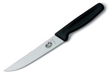 Nóż kuchenny Victorinox wąskie ostrze, 15 cm, czarny