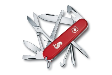 Scyzoryk Victorinox Fisherman z rybką, czerwony, Celidor, 91 mm