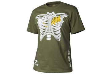 t-shirt Helikon kameleon w klatce piersiowej US green