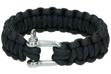 Bransoleta MIL-TEC Paracord 22MM z Szeklą BLACK