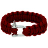 Bransoleta MIL-TEC z Paracordu 22MM z Szeklą RED