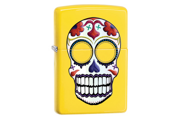 Zapalniczka ZIPPO Day of the Dead Skull, Lemon Matte
