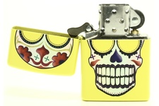 Zapalniczka ZIPPO Day of the Dead Skull, Lemon Matte