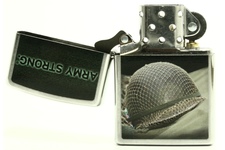 Zapalniczka ZIPPO US Army- Helmet, Brushed Chrome