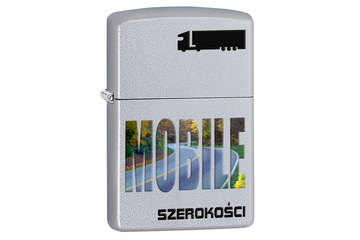 Zapalniczka ZIPPO Szerokości Mobile, Satin Chrome