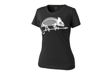 t-shirt Helikon damski szkielet kameleona czarny