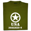 t-shirt Mil-Tec "Allied Star" olive