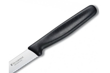 Nóż stołowy Victorinox ząbkowany, zaokrąglony, czarny