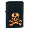 Zapalniczka ZIPPO Fire Skull, Black Matte