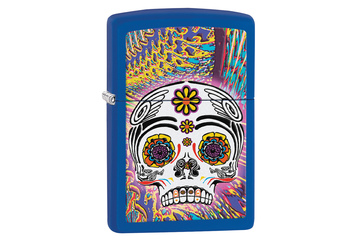 Zapalniczka ZIPPO Skull, Royal Blue Matte