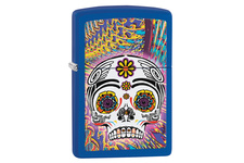 Zapalniczka ZIPPO Skull, Royal Blue Matte