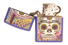 Zapalniczka ZIPPO Skull, Royal Blue Matte