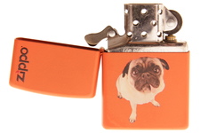 Zapalniczka ZIPPO Mopsik, Orange Matte