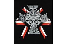 Koszulka Urodzeni Patrioci Narodowe Siły Zbrojne "Krzyż" czarna