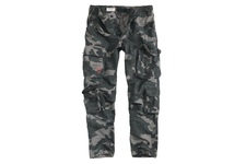 Spodnie SURPLUS AIRBORNE SLIMMY Black Camo Washed