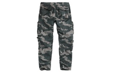 Spodnie SURPLUS AIRBORNE SLIMMY Black Camo Washed