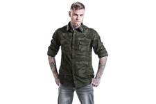 Koszula BRANDIT SlimFit Shirt Woodland