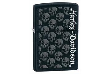 Zapalniczka ZIPPO Harley-Davidson Skulls, Black matte