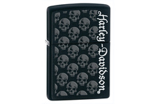 Zapalniczka ZIPPO Harley-Davidson Skulls, Black matte