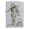 Zapalniczka ZIPPO Myśliwy z psem, Satin Chrome