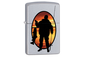 Zapalniczka ZIPPO Wędkarz, Satin Chrome