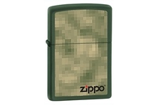 Zapalniczka ZIPPO Pixels, Green Matte