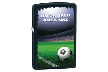 Zapalniczka ZIPPO One World One Game, Black Matte
