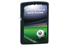 Zapalniczka ZIPPO One World One Game, Black Matte