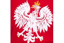 Koszulka dziecięca RED IS BAD ORZEŁ POLSKI Koszulka małego kibica czerwona