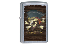 Zapalniczka ZIPPO Pirate Skull Skallywag, Street Chrome