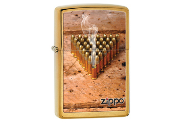 Zapalniczka ZIPPO Bullets, Brushed Brass