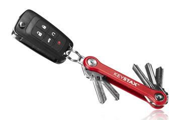Organizer do kluczy KeySmart model KeyStax, czerwony