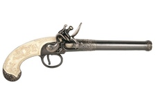 Replika belgijskiego pistoletu skałkowego z XVIII w.