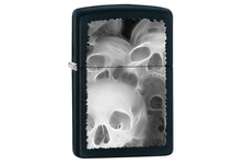 Zapalniczka ZIPPO Skulls Fractal, Black Matte