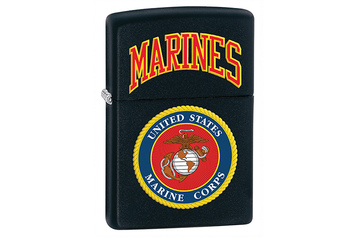 Zapalniczka ZIPPO U.S. Marines, Black Matte
