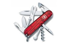 Scyzoryk Victorinox Climber, trans. czerwony, Celidor, 91mm