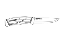 Nóż Morakniv Companion MG (C) - Carbon Steel - Olive Green