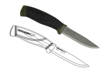 Nóż Morakniv Companion MG (S) - Stainless Steel - Olive Green