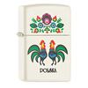 Zapalniczka ZIPPO Folk Rooster, White Matte